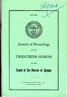 Journal of Proceedings of the Twentieth Session