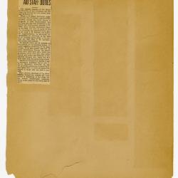 Scrapbook pp. 11-12 : articles about CAS staff duties, home building, and financial help