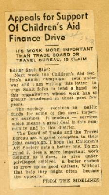 Scrapbook pp. 11-12 : articles about CAS staff duties, home building, and financial help