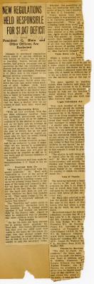 Scrapbook pp. 7-8 : articles about unwed parents, expenses, and new regulations
