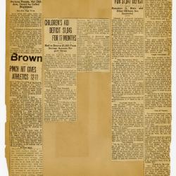 Scrapbook pp. 7-8 : articles about unwed parents, expenses, and new regulations