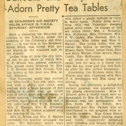 Scrapbook pp. 13-14 : articles about finding children homes, public events, and annual membership drive