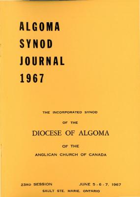 Algoma Synod Journal
