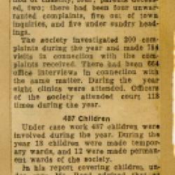 Scrapbook pp. 17-18 : articles about CAS shelters, finances, and unmarried parents
