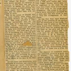 Scrapbook pp. 19-20 : articles about CAS superintendent, monthly meeting, drives/finances
