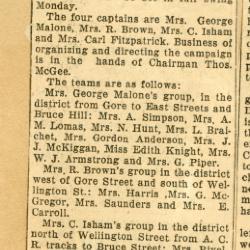 Scrapbook pp. 19-20 : articles about CAS superintendent, monthly meeting, drives/finances