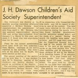 Scrapbook pp. 19-20 : articles about CAS superintendent, monthly meeting, drives/finances