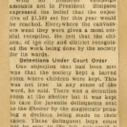 Scrapbook pp. 17-18 : articles about CAS shelters, finances, and unmarried parents