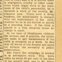 Scrapbook pp. 19-20 : articles about CAS superintendent, monthly meeting, drives/finances