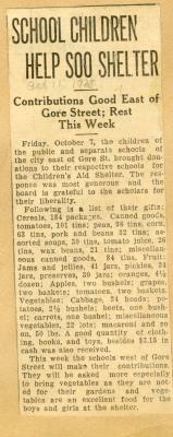 Scrapbook pp. 17-18 : articles about CAS shelters, finances, and unmarried parents