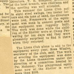 Scrapbook pp. 23-24 : articles about meetings, shelter conditions, and public events