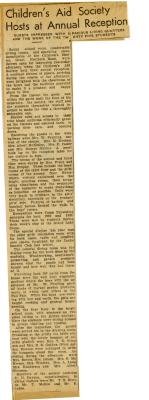 Scrapbook pp. 23-24 : articles about meetings, shelter conditions, and public events