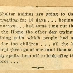 Scrapbook pp. 21-22 : articles about CAS president, camp trip, and boy scouts