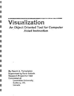 Visualization an object oriented tool for computer aided instruction