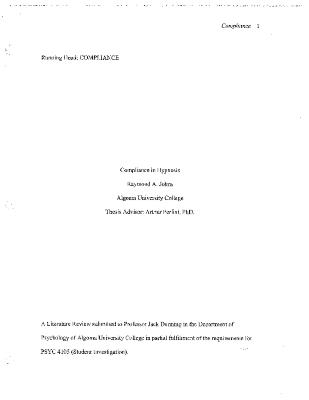 Hypnotically induced deafness: a masking paradigm