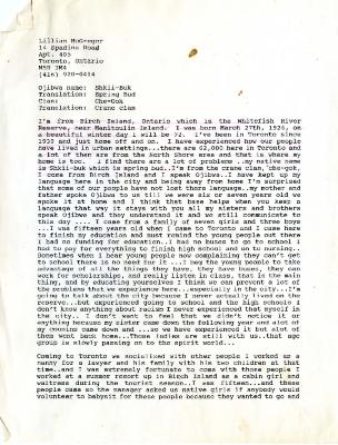 Lillian McGregor's story