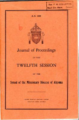Journal of Proceedings of the Twelfth Session of the Synod