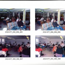 Student lounge, cafeteria, and study hall photographs