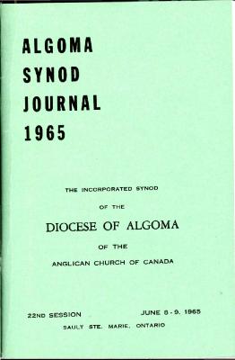 Algoma Synod Journal and Records, Twenty-Second Session
