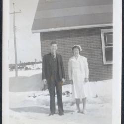 Photo album pp. 23-24 : Queen Elizabeth accepts Arbutus and Village of Hawk