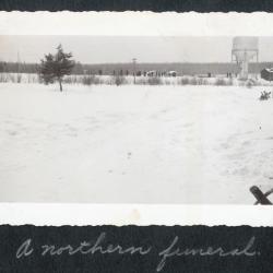 Photo album pp. 35-36 : A Northern funeral and a Peterbell home