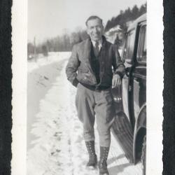 Photo album pp. 31-32 : McFadden&#039;s lumber camps (Dr. Hamill, camp cabins, etc.)