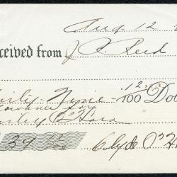 Photographs of a northern highway/Blind River, receipts for monthly allowance, and
      banking book