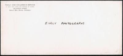 Envelope : early photographs