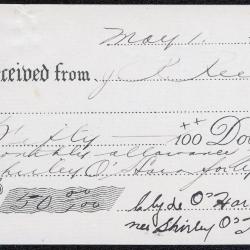 Photographs of a northern highway/Blind River, receipts for monthly allowance, and
      banking book