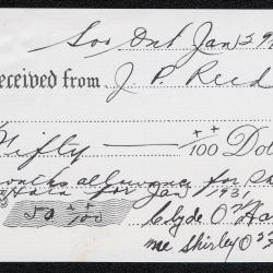 Photographs of a northern highway/Blind River, receipts for monthly allowance, and
      banking book