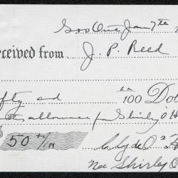 Photographs of a northern highway/Blind River, receipts for monthly allowance, and
      banking book