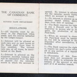Photographs of a northern highway/Blind River, receipts for monthly allowance, and
      banking book