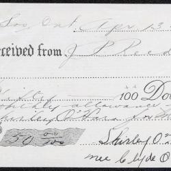 Photographs of a northern highway/Blind River, receipts for monthly allowance, and
      banking book