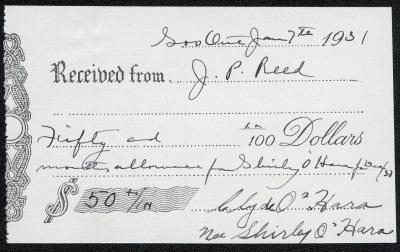 Photographs of a northern highway/Blind River, receipts for monthly allowance, and
      banking book