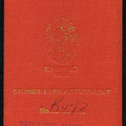 Photographs of a northern highway/Blind River, receipts for monthly allowance, and
      banking book