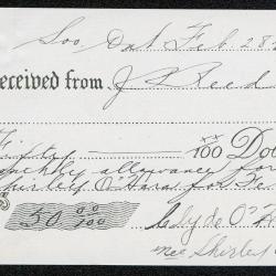 Photographs of a northern highway/Blind River, receipts for monthly allowance, and
      banking book