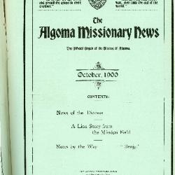 The Algoma Missionary News