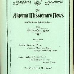 The Algoma Missionary News