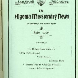 The Algoma Missionary News