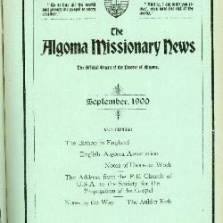 The Algoma Missionary News