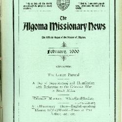 The Algoma Missionary News