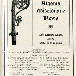 The Algoma Missionary News