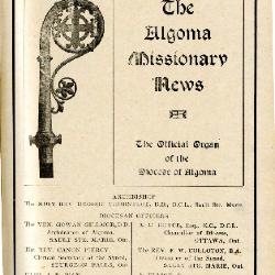 The Algoma Missionary News