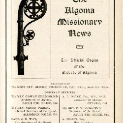 The Algoma Missionary News